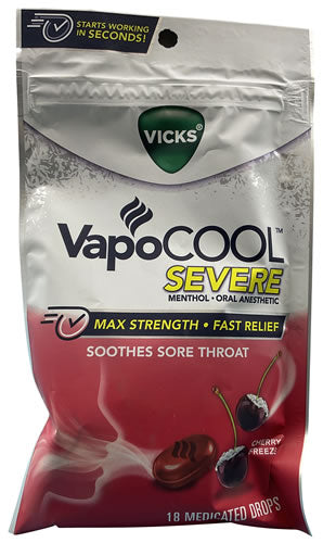 VICKS SORE THRT DRPS CHRY 18ct - 323900043404