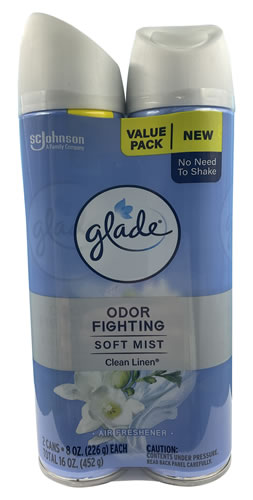 GLADE AF CLN LINEN 8oz 2/PK - 46500053009