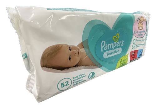 PAMPERS WPS SENSITIVE 12/52ct - 8001841041391